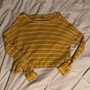Yellow striped sweater